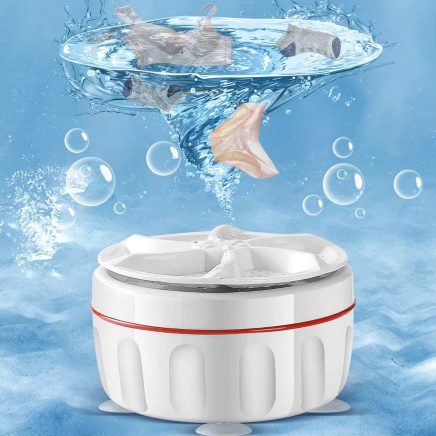 Portable Mini Washing Machine Turbine – Quick & Easy Laundry