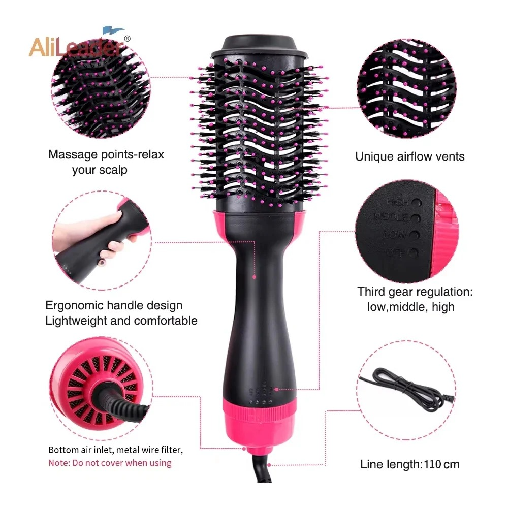 One Step Hair Dryer & Styler styling straight hair