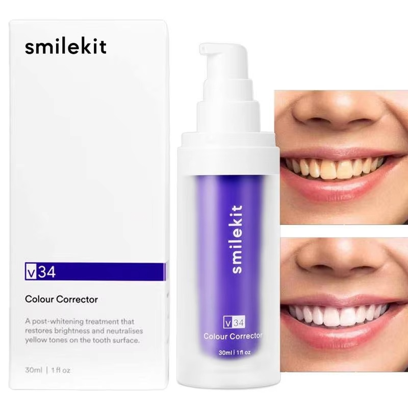 HISMILE V34 Purple Teeth Whitening Toothpaste | Smoke Stain Removal