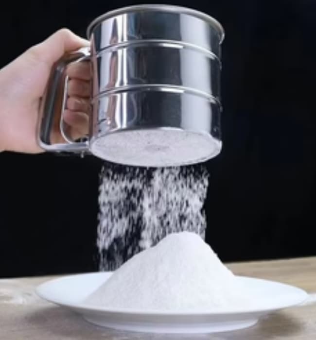 304 Stainless Steel Flour Sieve Handheld Baking Sifter with Scale