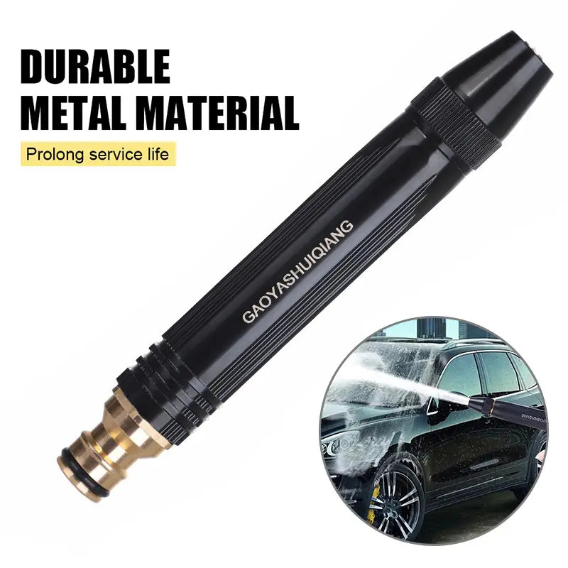High-Pressure Water Spray Nozzle – Adjustable Car & Garden Hose
