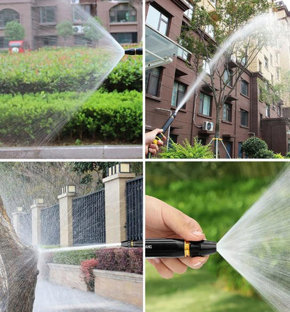 Water spray nozzle with multiple modes for mist, shower, and strong jet cleaning.