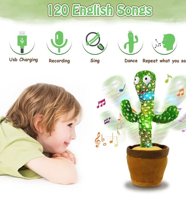 Battery operated Dancing Cactus Toy for boys and girls