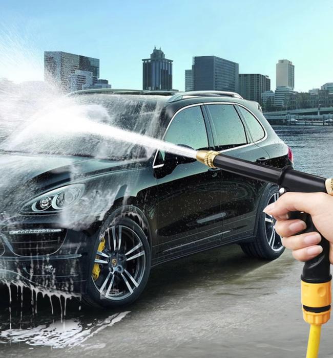 High pressure nozzle for easy car washing and removing dirt, mud, and stains.