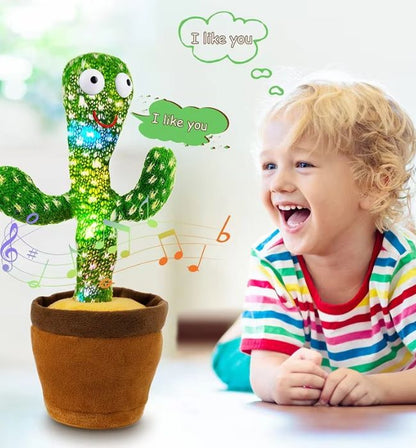 Cute Dancing Cactus Toy with talking and mimicking feature