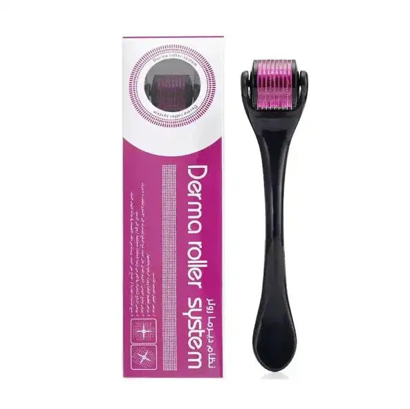 Derma roller for skin care and hair growth treatment at home.