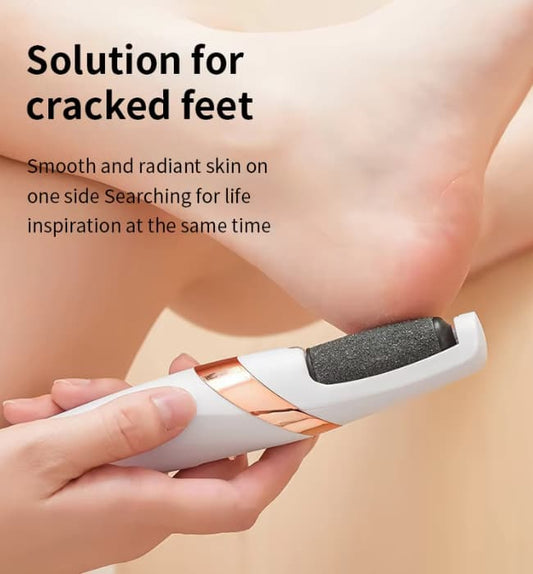 Electric foot sharpener for removing dead skin and calluses for smooth feet.