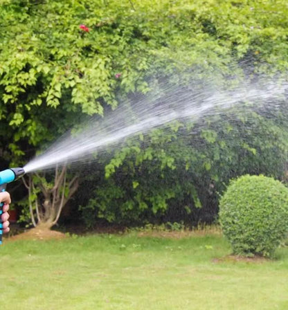 Watering nozzle for plants, lawn, and garden with soft and controlled spray.