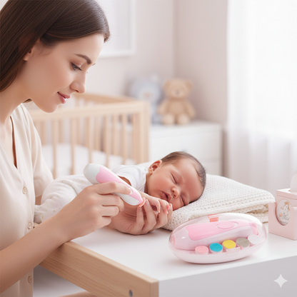 Electric Baby Nail Trimmer & File Kit _Easy to Use for Newborns .