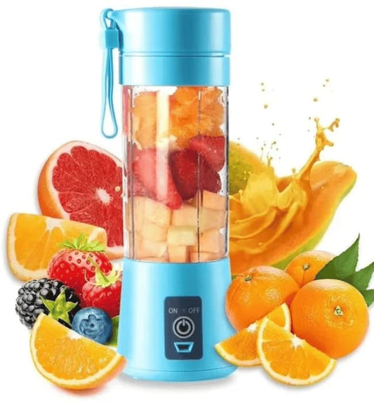 Hand juicer maker with 6 blade USB fruit extractor machine.