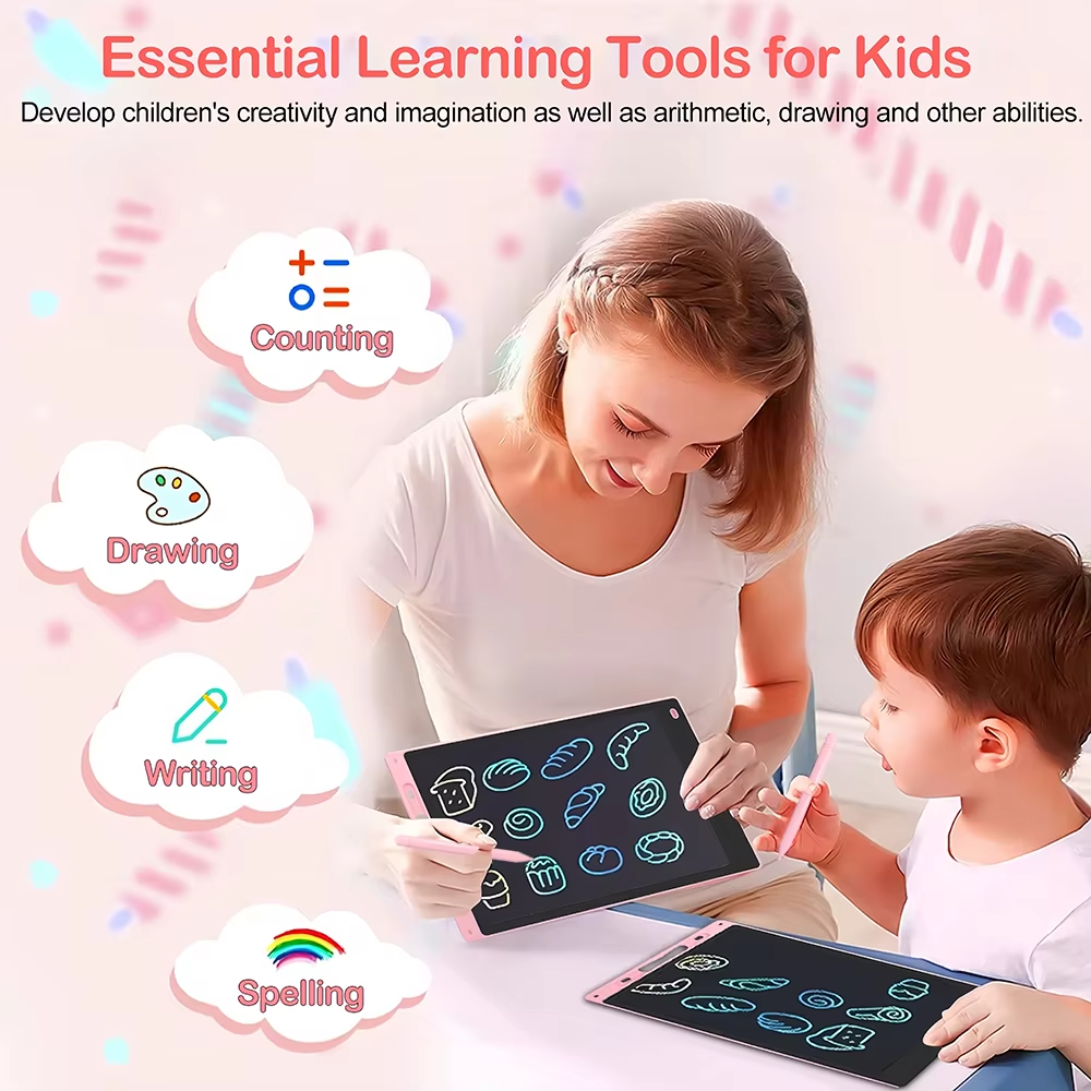 LCD Writing Tablet kids educational toy for home learning use