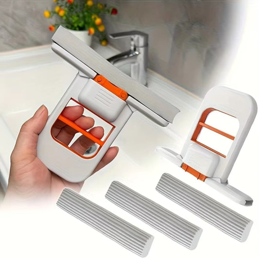 Foldable Mini Mop with box for easy portable cleaning.