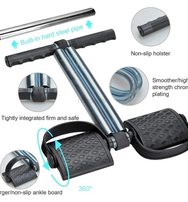 Tummy trimmer fitness tool for home workouts and weight loss exercise.