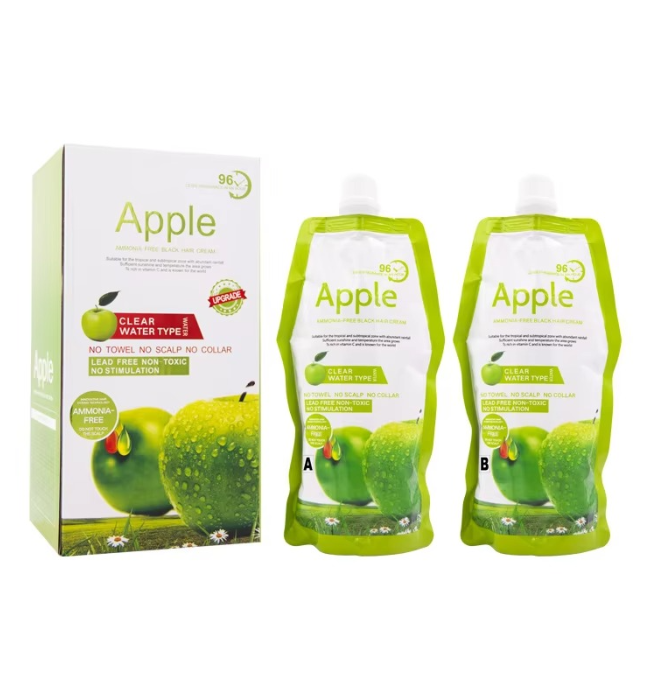 Ammonia Free Apple Hair Color Cream Rich Natural Black Shade