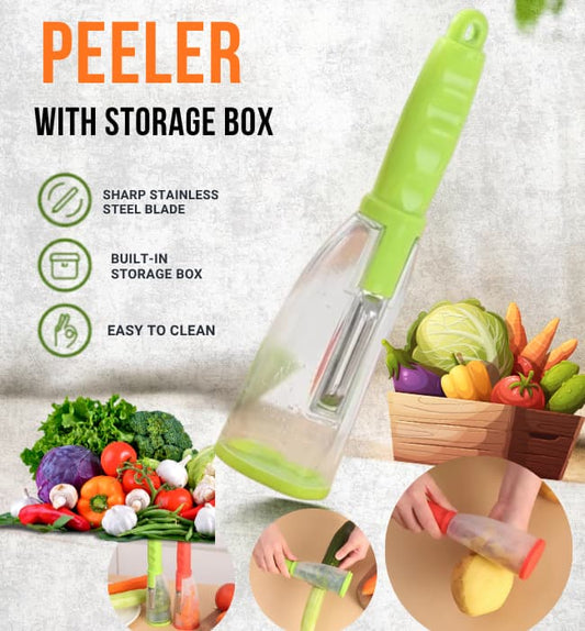 Multifunctional peeler with storage knife vegitable fruit tool