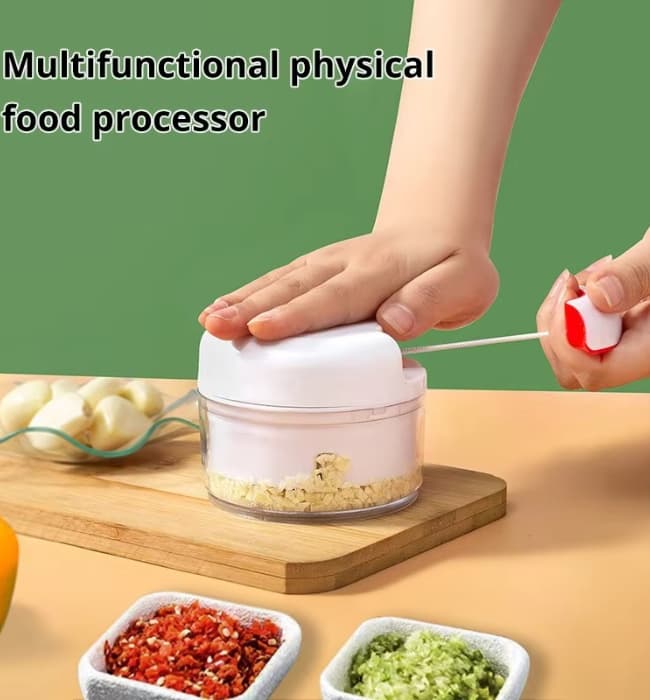 Manual Garlic Mincer Portable Chopper Multi Functional Kitchen Tool