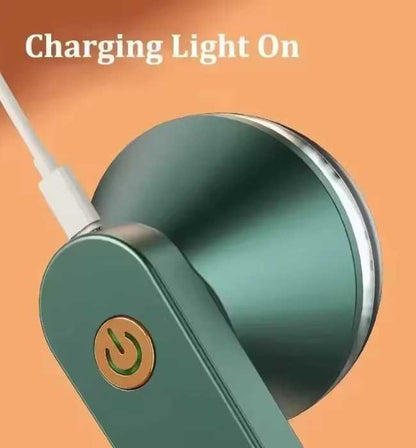 USB rechargeable lint remover for smooth and fresh looking clothes.