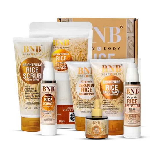 BNB Rice Extract Bright & Glow Whitening Kit Glowence