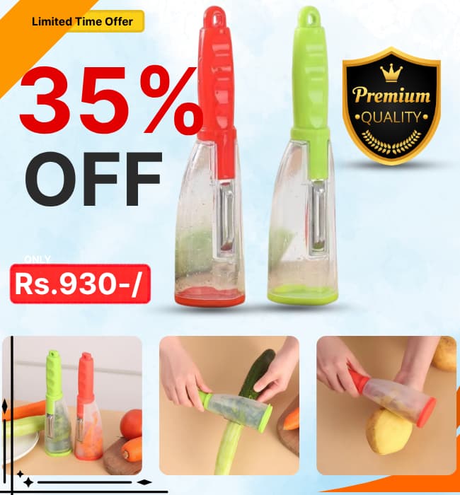 Multifunctional peeler with storage knife vegitable fruit tool