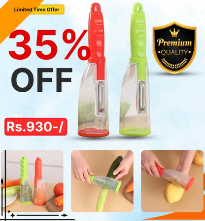 Multifunctional peeler with storage knife vegitable fruit tool