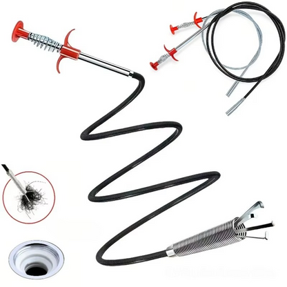 Drain Cleaner 160cm Flexible Pipe Clog Remover Tool