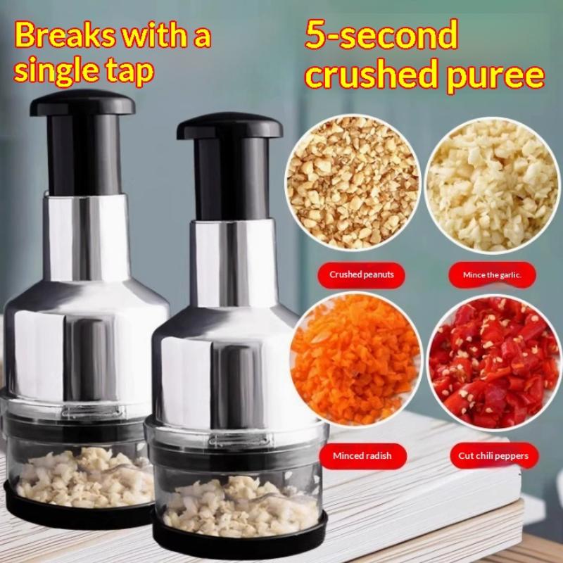 Manual Mini Food Chopper | Garlic, Onion & Vegetable Cutter Glowence
