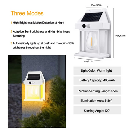 Solar Waterproof Light – Outdoor Tungsten Filament Lamp