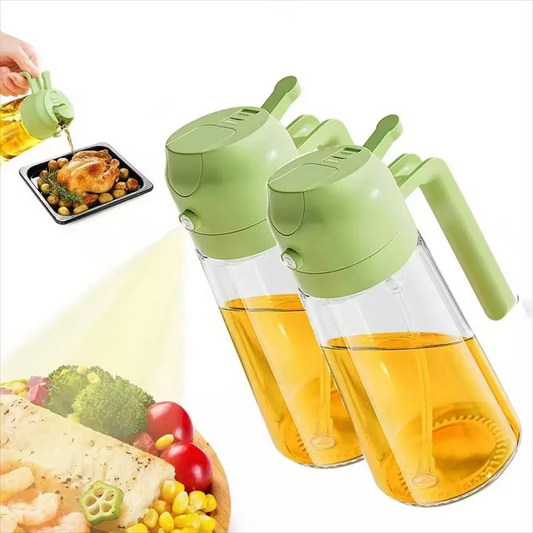 Oil Sprayer Bottle 2 in 1 for Cooking, Baking and BBQ
