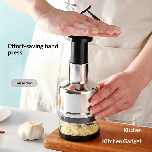 Manual Mini Food Chopper | Garlic, Onion & Vegetable Cutter Glowence