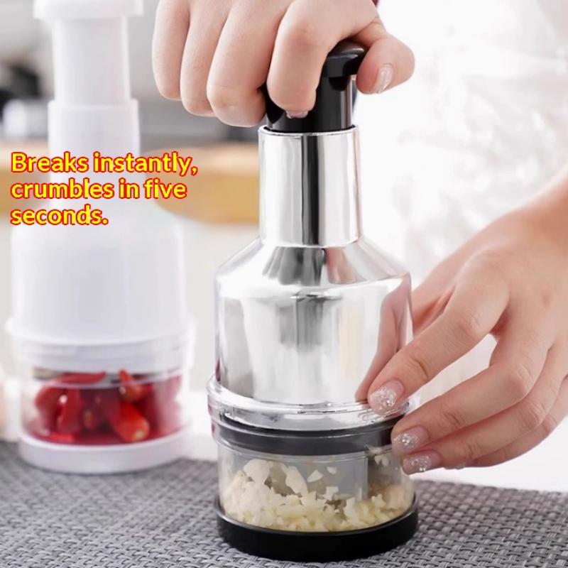 Manual Mini Food Chopper | Garlic, Onion & Vegetable Cutter Glowence
