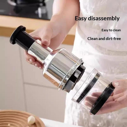 Manual Mini Food Chopper | Garlic, Onion & Vegetable Cutter Glowence