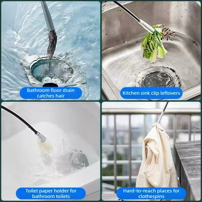 Drain Cleaner 160cm Flexible Pipe Clog Remover Tool