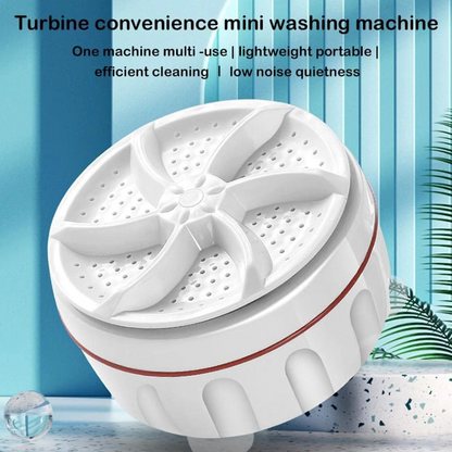 Portable Mini Washing Machine Turbine – Quick & Easy Laundry