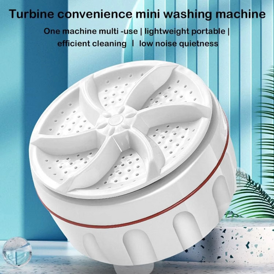Portable Mini Washing Machine Turbine – Quick & Easy Laundry