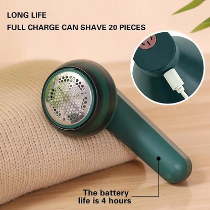 Electric lint remover fabric shaver working on sweaters, jackets, and blankets