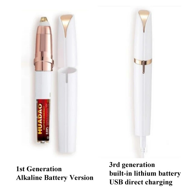 Battery operated eyebrow hair remover for women