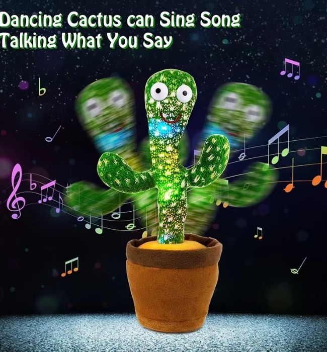Talking and singing Dancing Cactus Toy plush for children