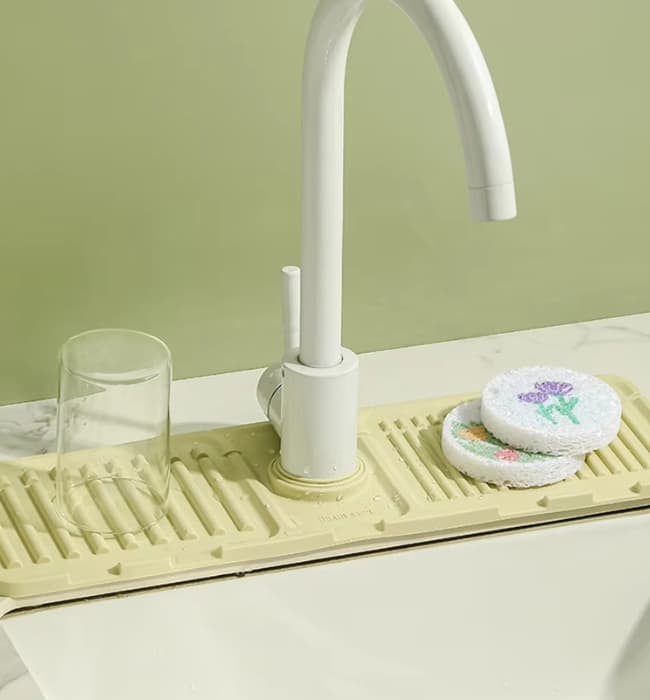 Silicone Sink Splash Guard Faucet & Counter Mat