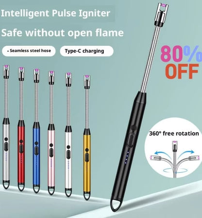 USB Rechargeable Kitchen Lighter | Windproof 360° Flexible