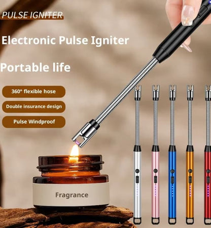 USB Rechargeable Kitchen Lighter | Windproof 360° Flexible