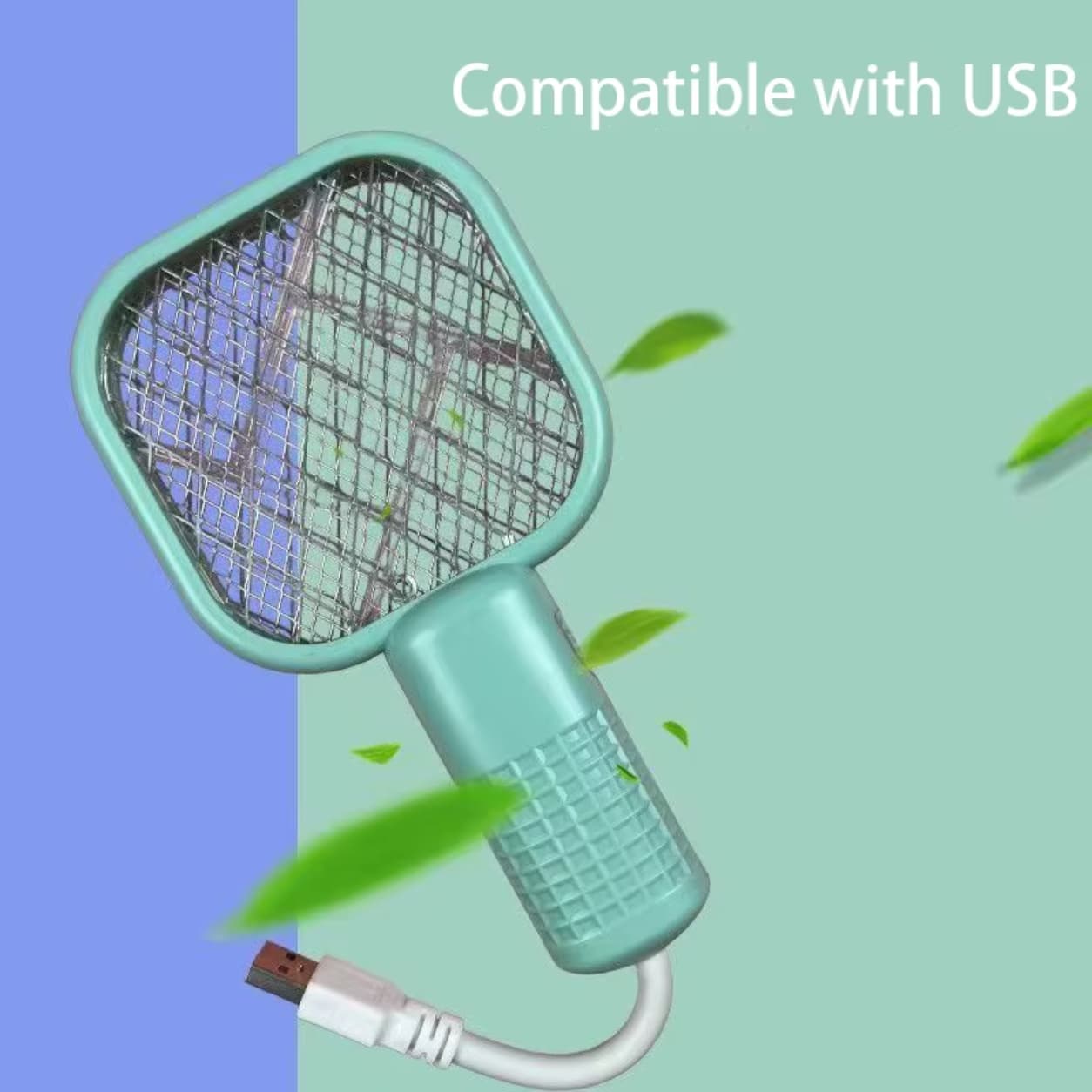 Portable USB electric mosquito swatter with UV light killer.