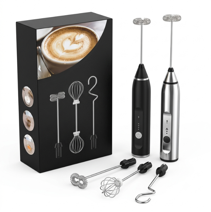 2 in 1 Electric Rapid Whisking Foam Maker & Blend Device Glowence