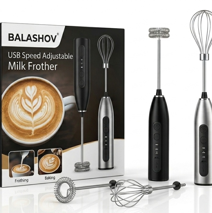 2 in 1 Electric Rapid Whisking Foam Maker & Blend Device Glowence