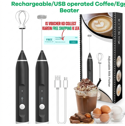 2 in 1 Electric Rapid Whisking Foam Maker & Blend Device Glowence