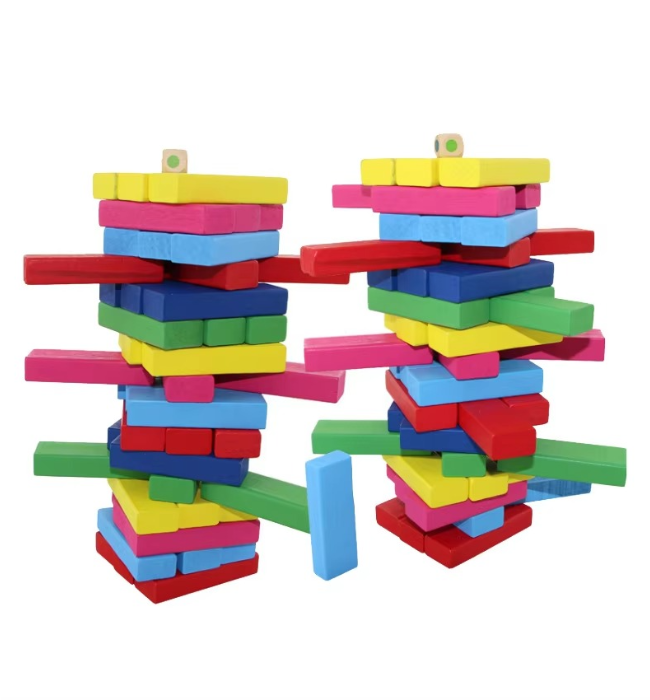 Wooden Jenga Game Kids Stacking Toy