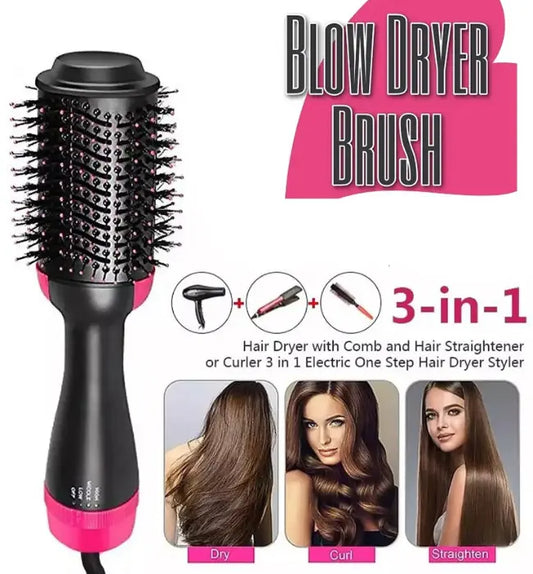 One Step Hair Dryer Brush for Quick Salon Style Hair Drying and Straightening
