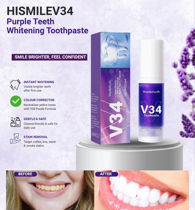 Teeth whitening toothpaste for brighter smile and stain removal care.