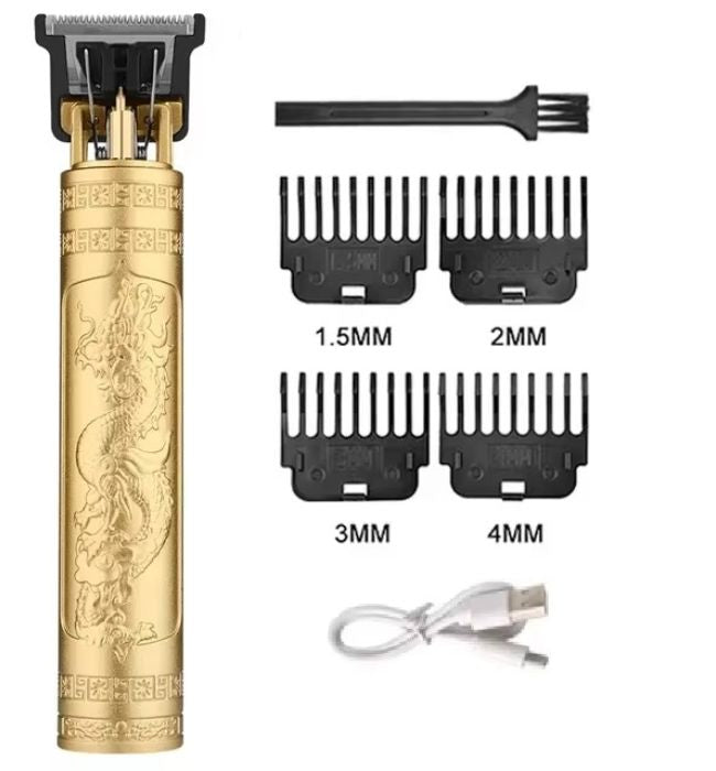 Vintage T9 Hair Trimmer professional metal body cordless grooming clipper