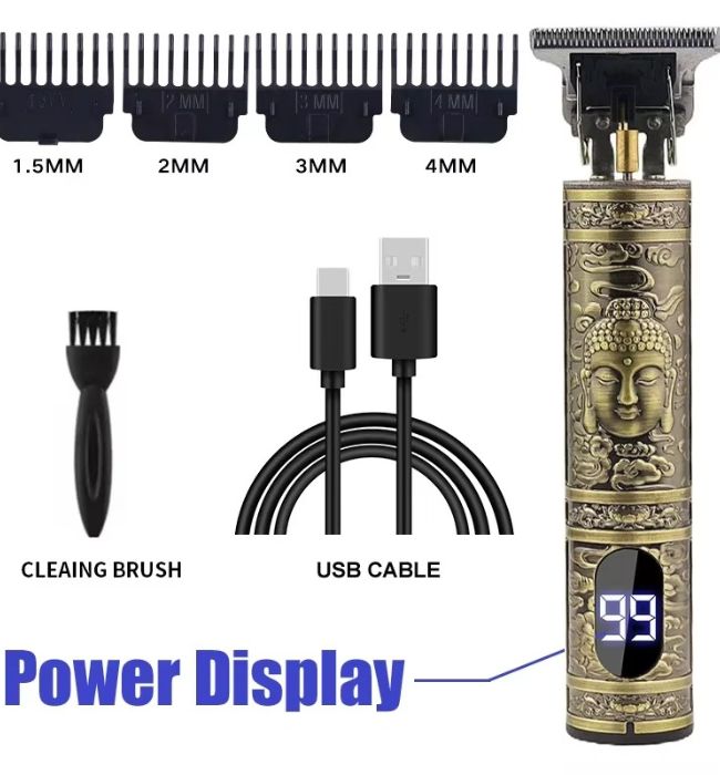Vintage T9 Hair Trimmer with precision blade for beard and hair styling