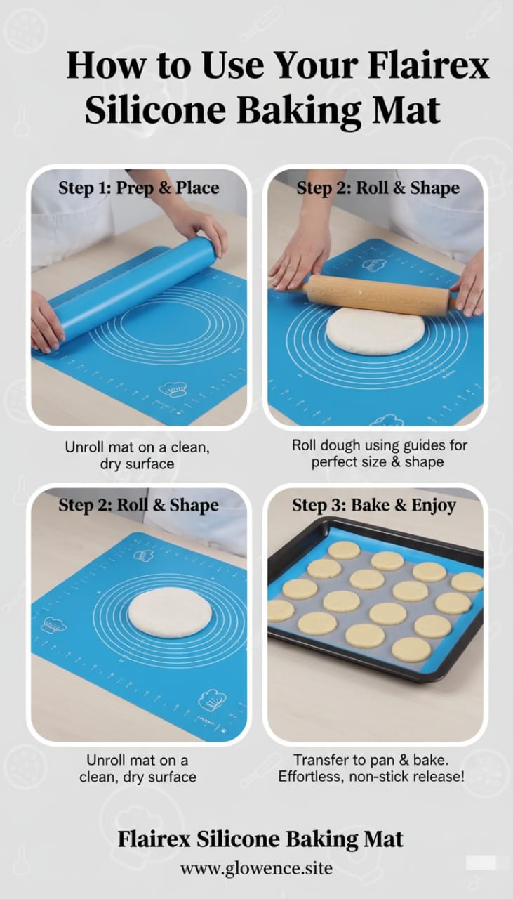 Flairex Silicone Baking Mat – Extra Large & Non-Stick